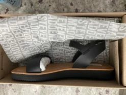 Recurate Sandals AVALON BLACK LEATHER - SM REBOOTED