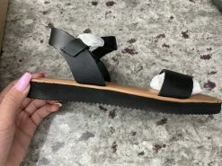 Recurate Sandals AVALON BLACK LEATHER - SM REBOOTED