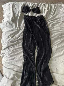 Recurate PLISSE PANT SET BLACK - SM REBOOTED