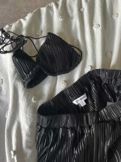 Recurate PLISSE PANT SET BLACK - SM REBOOTED