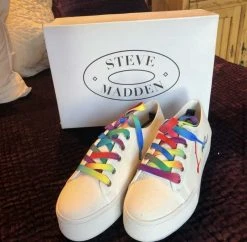 Recurate Resale FINK CANVAS PLATFORM TENNIS SHOE - SM REBOOTED