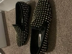 Recurate STUDDED LOAFERS IN BLACK - SM REBOOTED