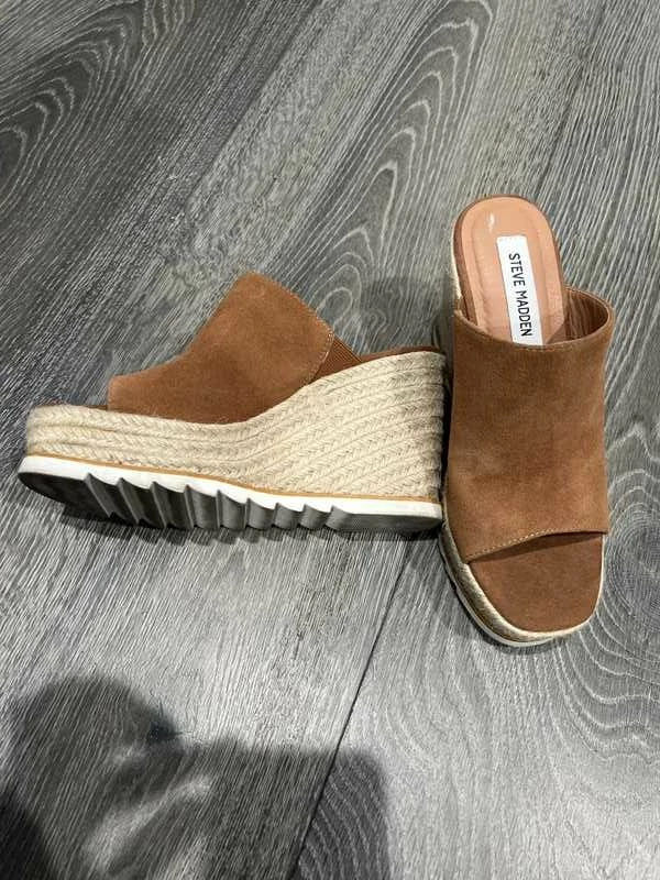 Recurate YAIR WEDGE ESPADRILLE IN COGNAC - SM REBOOTED