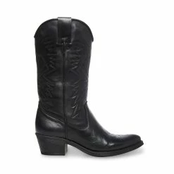 SteveMadden HAYWARD BLACK LEATHER