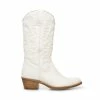SteveMadden Women's Shoes HAYWARD WHITE LEATHER